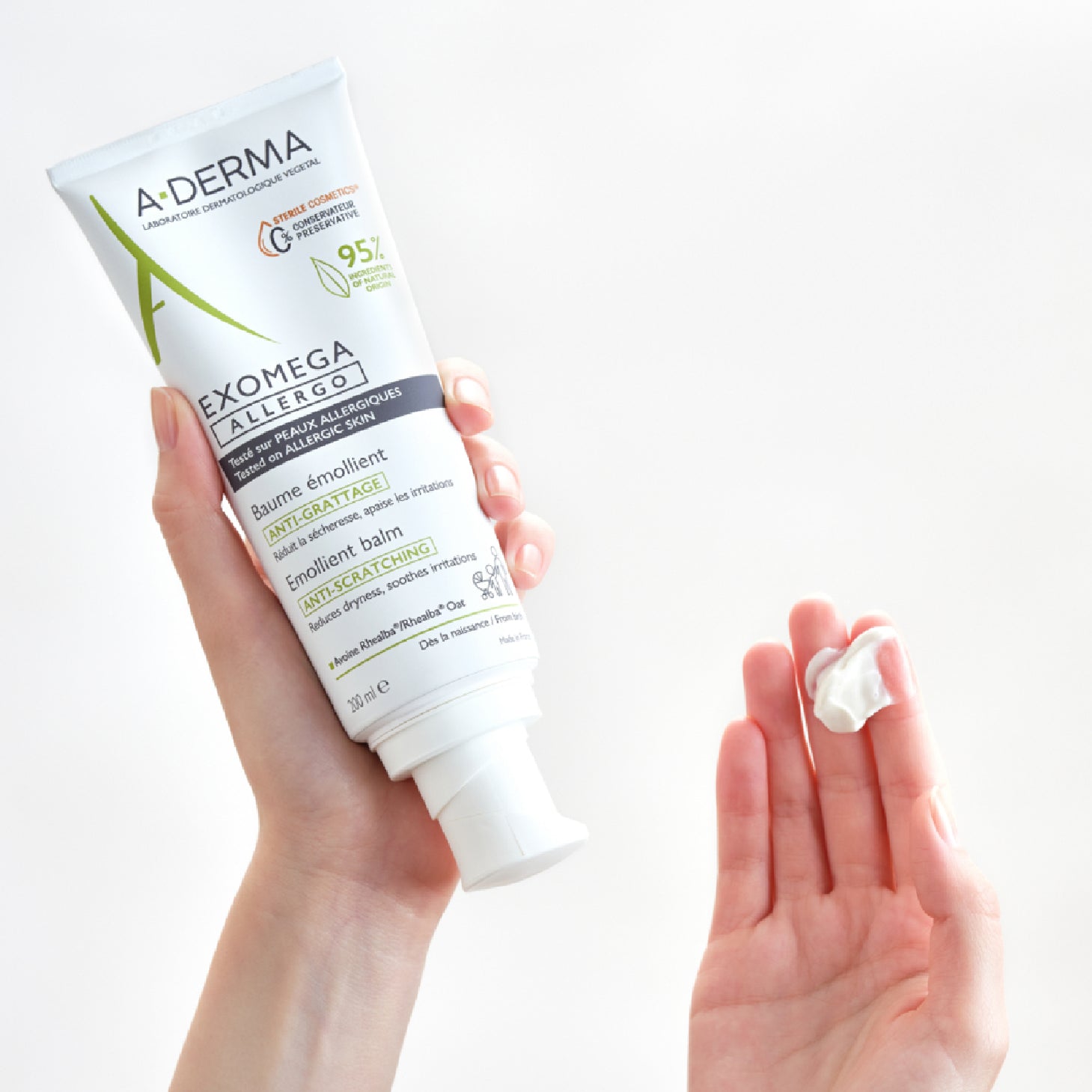 A-Derma Exomega Allergo Bálsamo Emoliente Cosmética Estéril 200ml