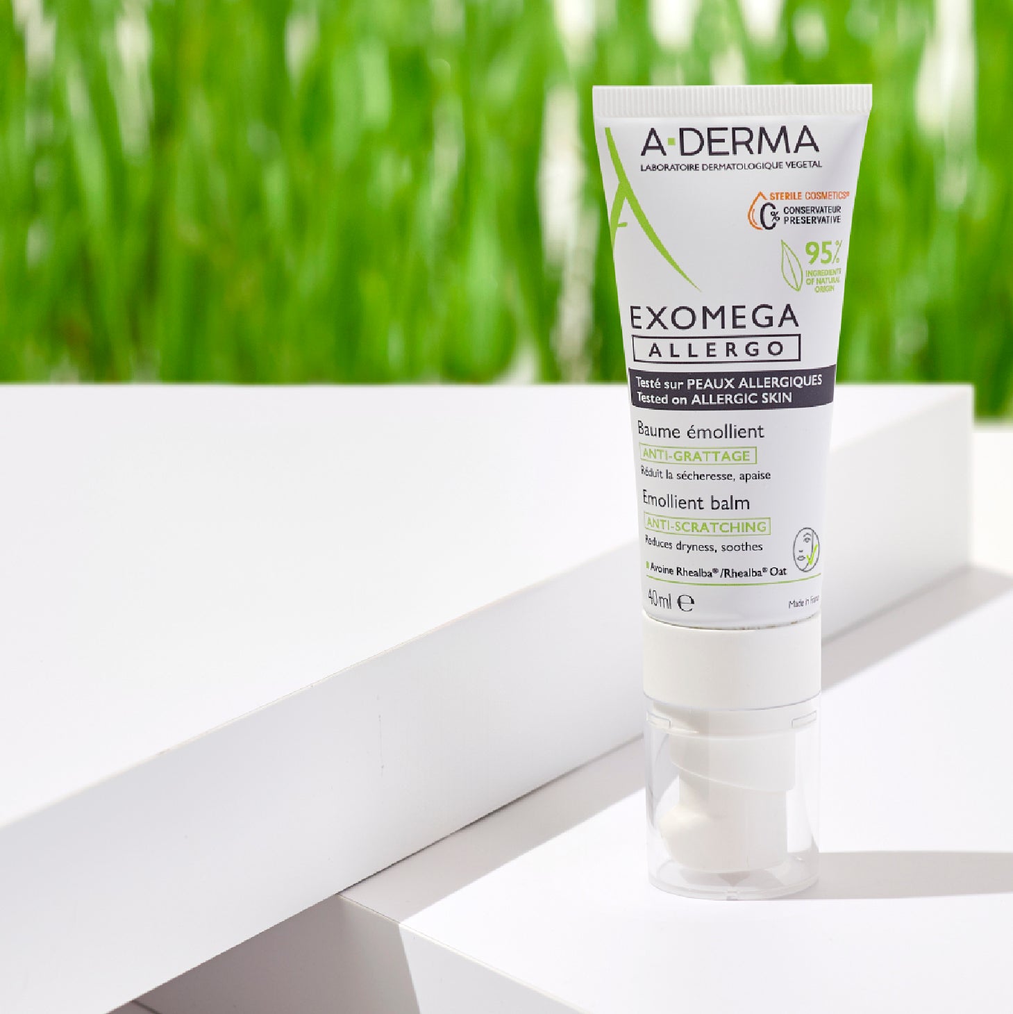 A-Derma Exomega Allergo Bálsamo Emoliente Cosmética Estéril 40ml