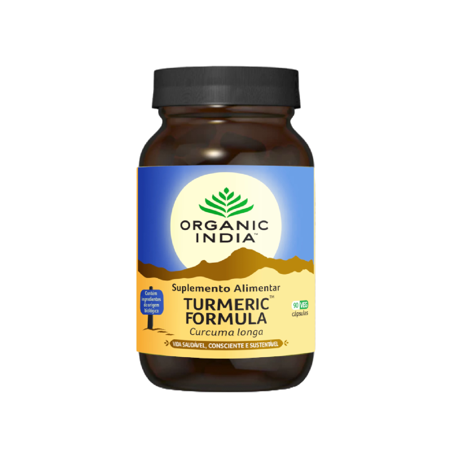 Cúrcuma orgánica de la India (90 cápsulas)