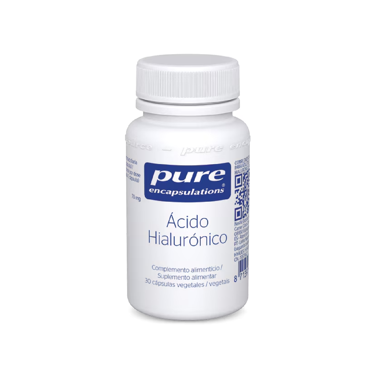 Ácido hialurónico Pure Encapsulations 30 cápsulas