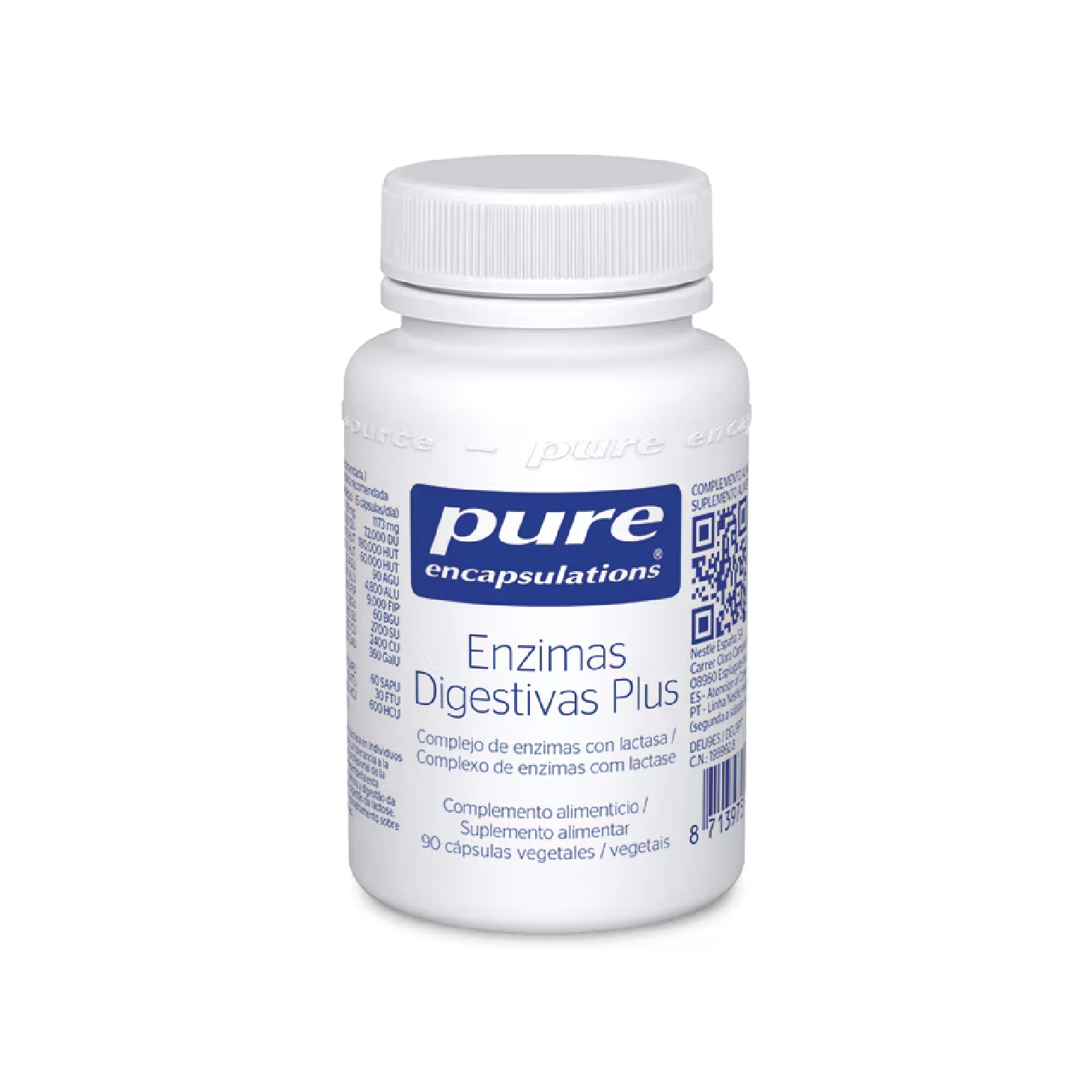 Pure Encapsulations Enzimas Digestivas Plus 90 Cápsulas