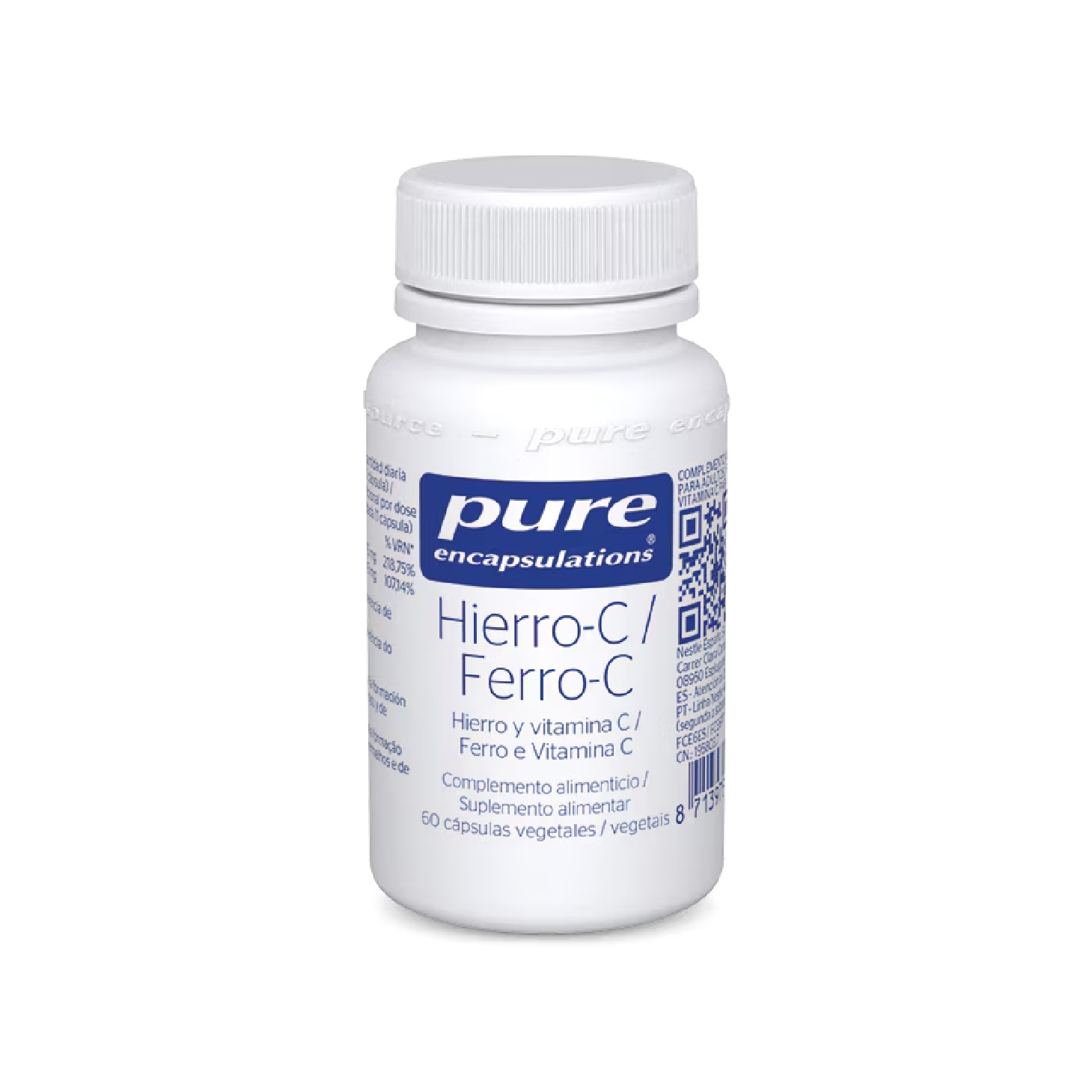 Pure Encapsulations Ferro-C 60 Cápsulas