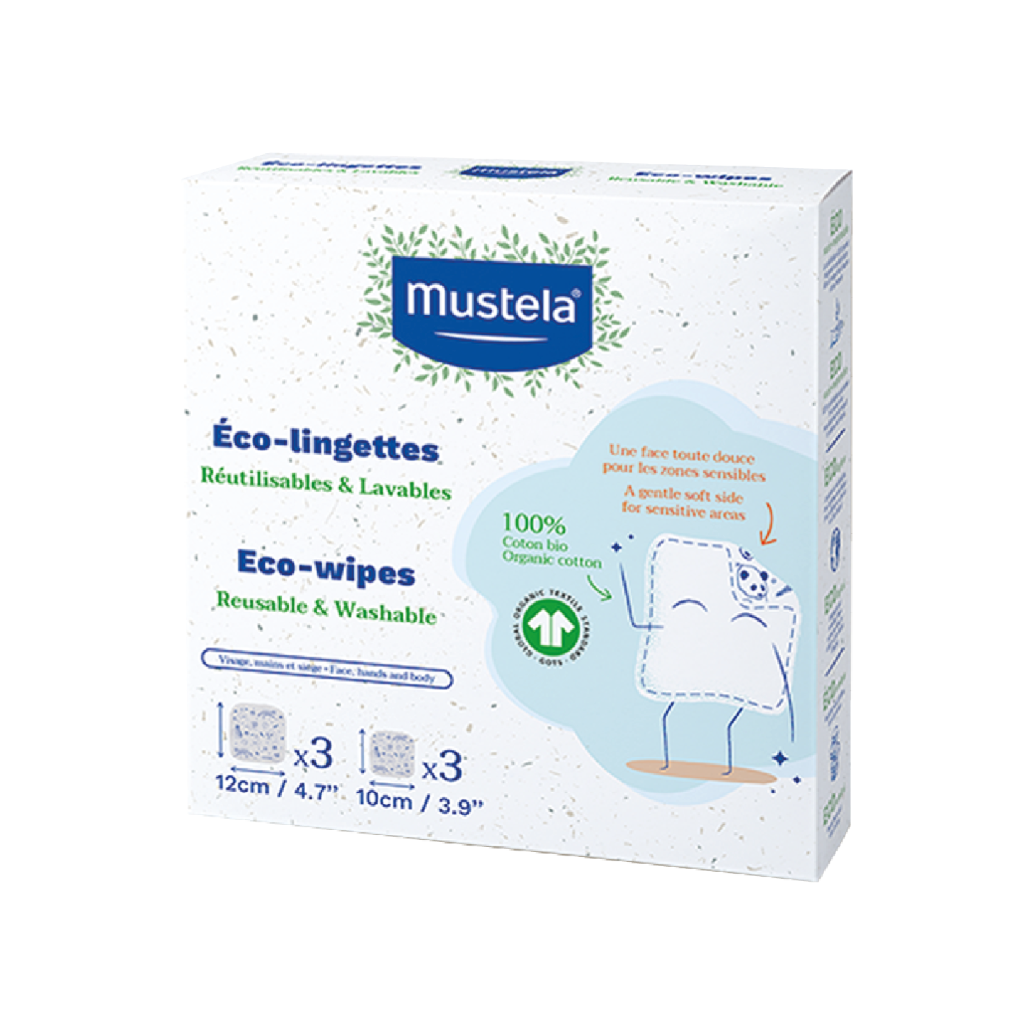 Mustela Bio Toalhitas Eco Reutilizáveis Kit 10 Toalhetes