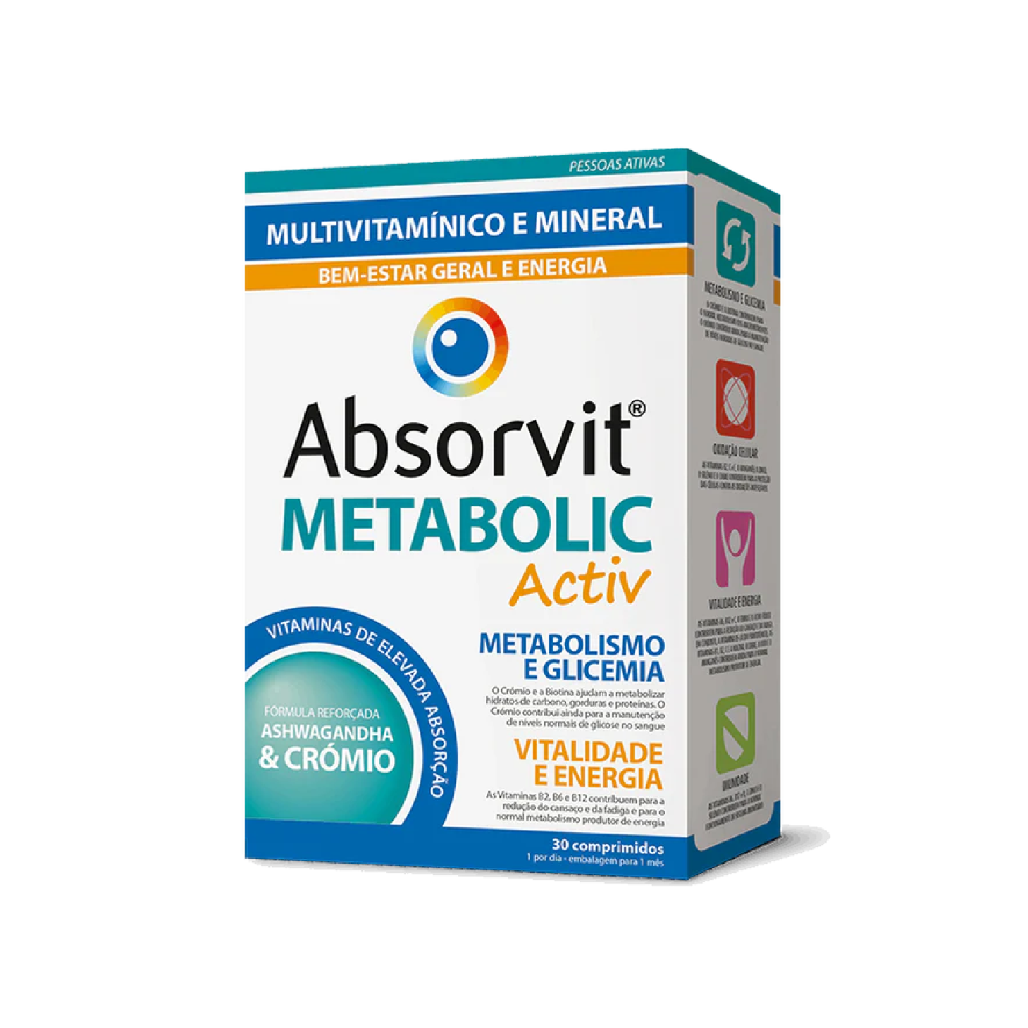 Absorvit Metabolic Activ 30 Comprimidos