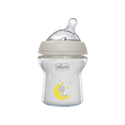 Biberón de cristal Chicco NaturalFeeling Conejo 150 ml +0 meses