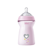 Chicco NaturalFeeling Biberão Rosa Coração 330ml +6 Meses