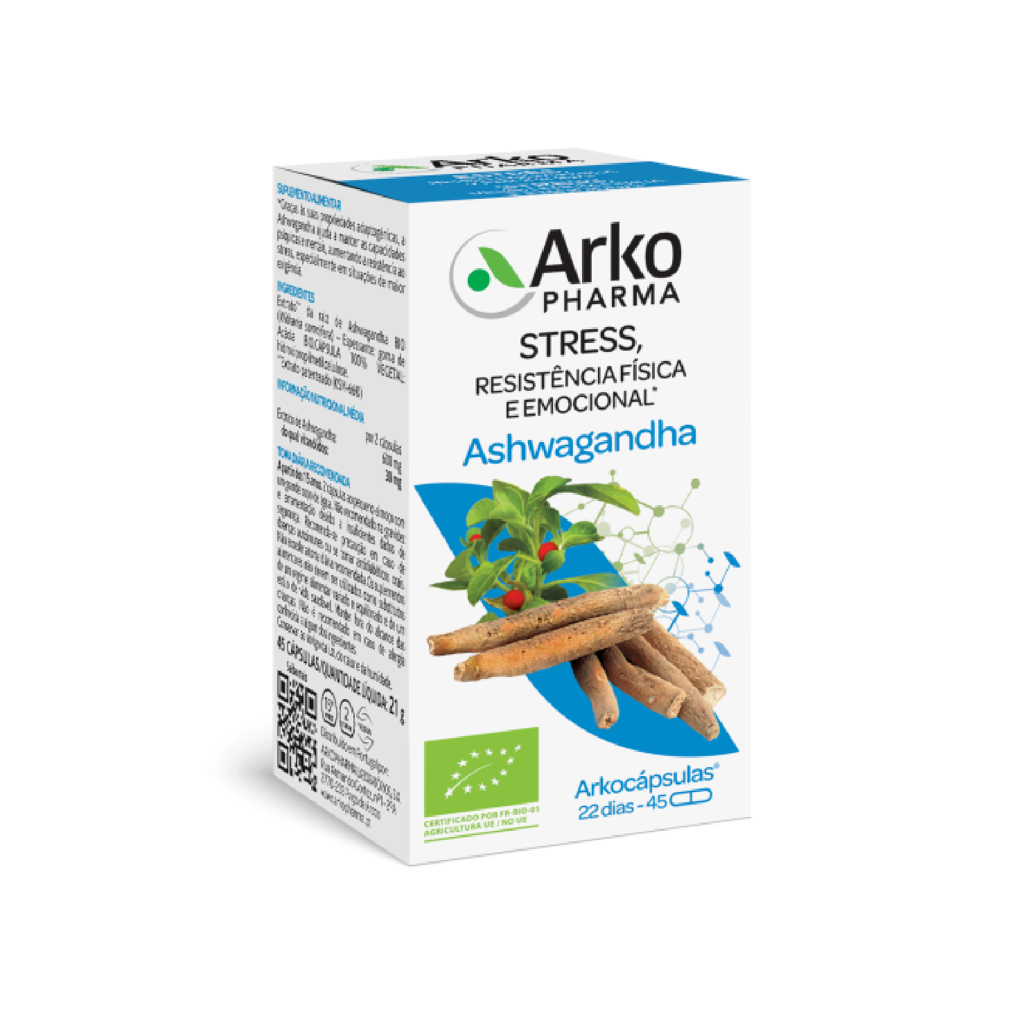 Arkocápsulas Ashwagandha Bio 45 Cápsulas