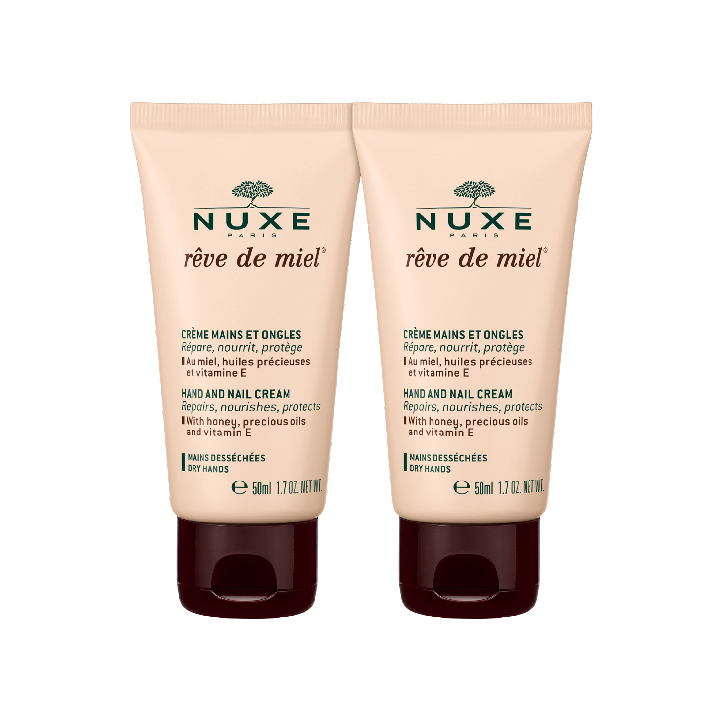 Nuxe Rêve de Miel Creme de Mãos e Unhas 50ml x 2 Unidades