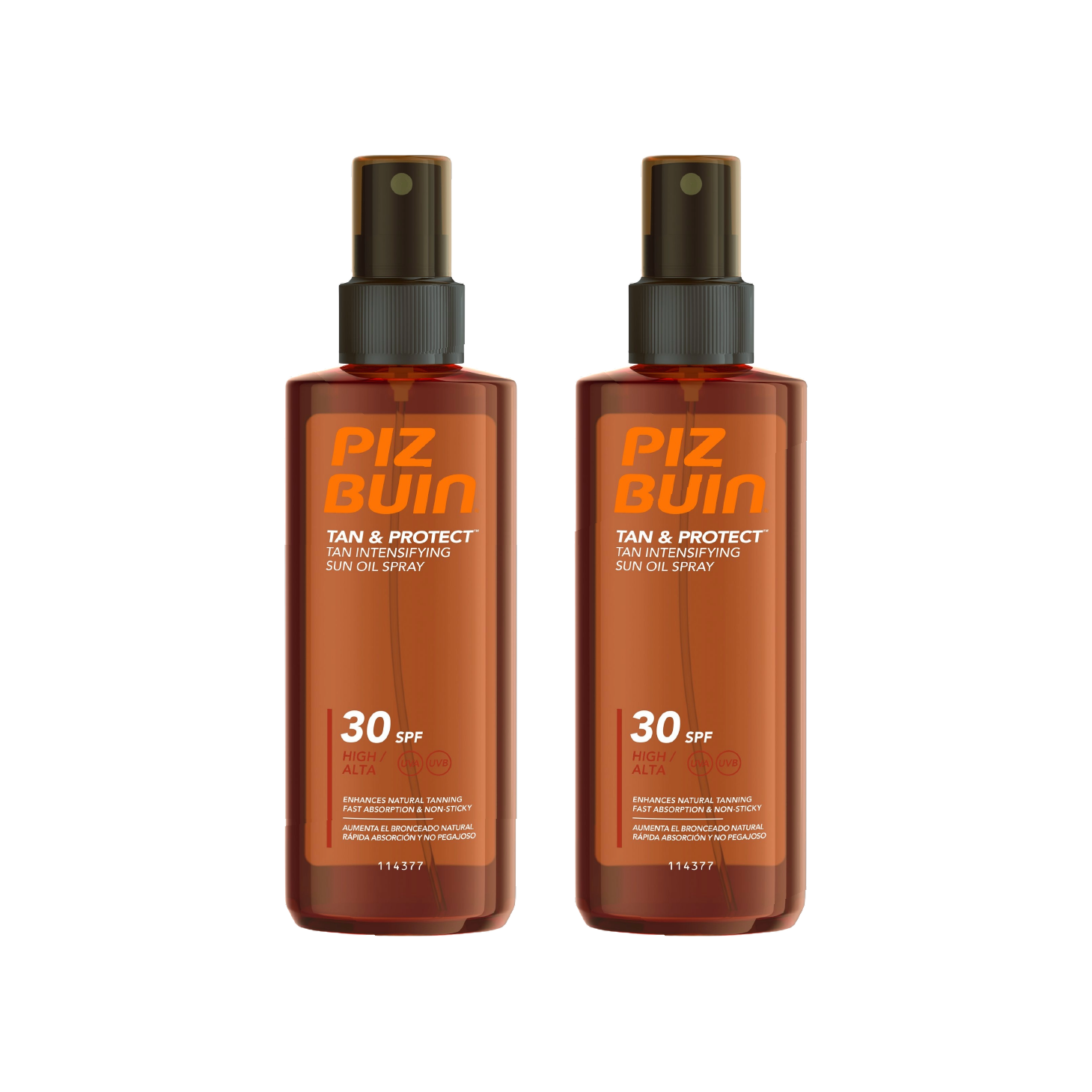 Piz Buin Tan & Protect SPF30 Óleo Spray 150ml x 2 Unidades