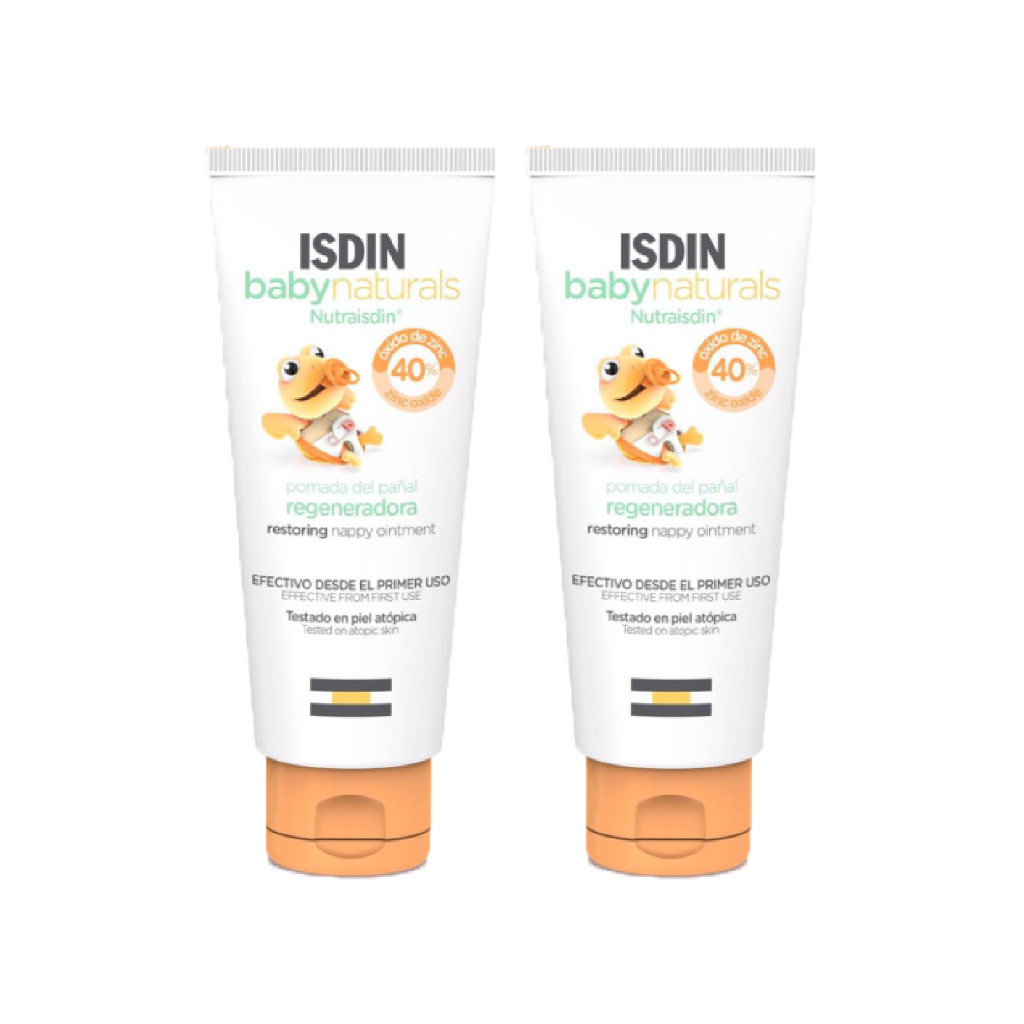 Isdin Baby Naturals Zn40 Pomada Regeneradora Muda da Fralda 100ml x 2 Unidades