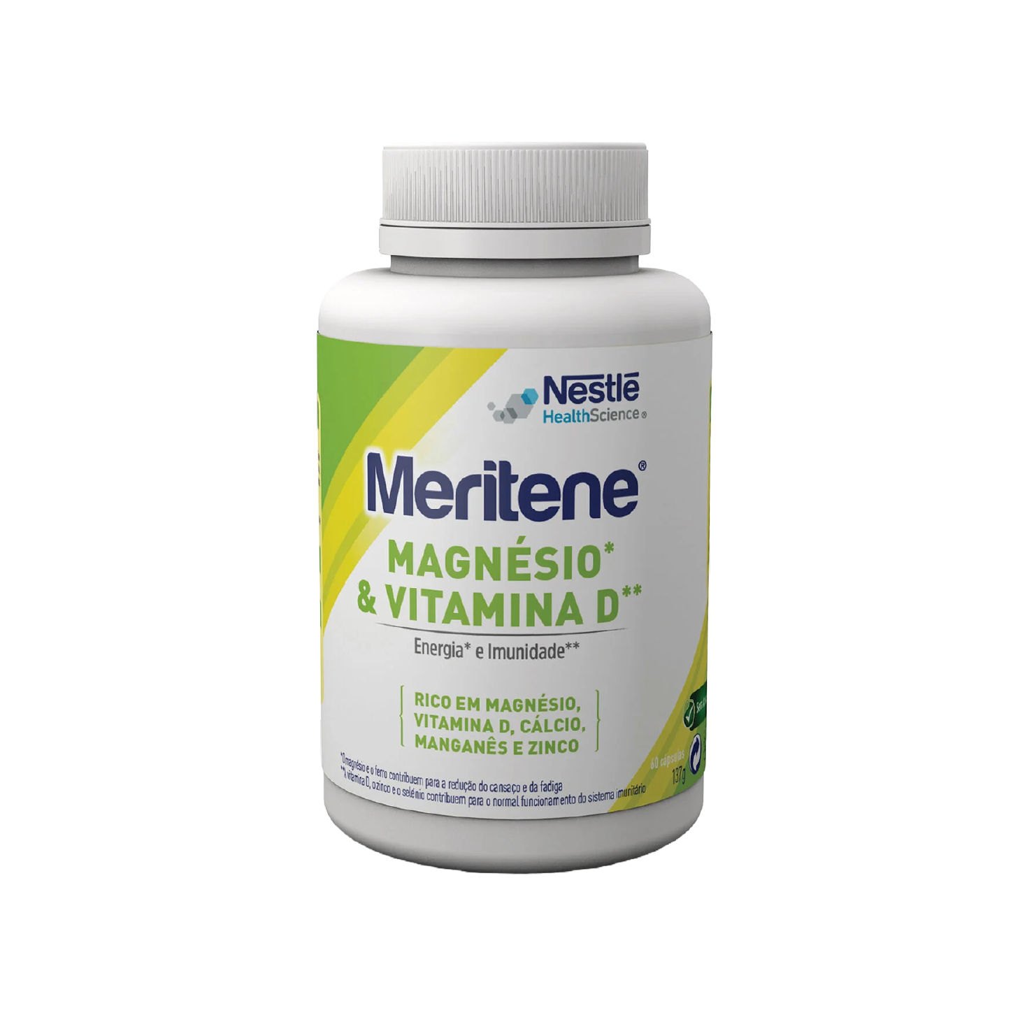 Meritene Magnésio Vitamina D 60 Cápsulas