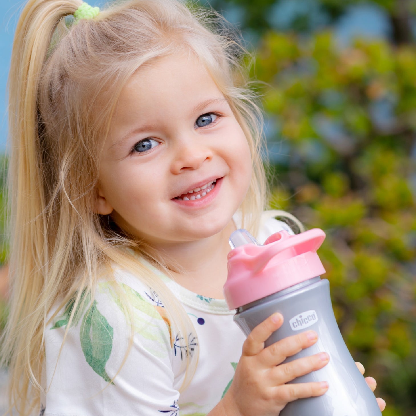 Vaso Pop-Up Chicco Rosa 350ml +2 Años