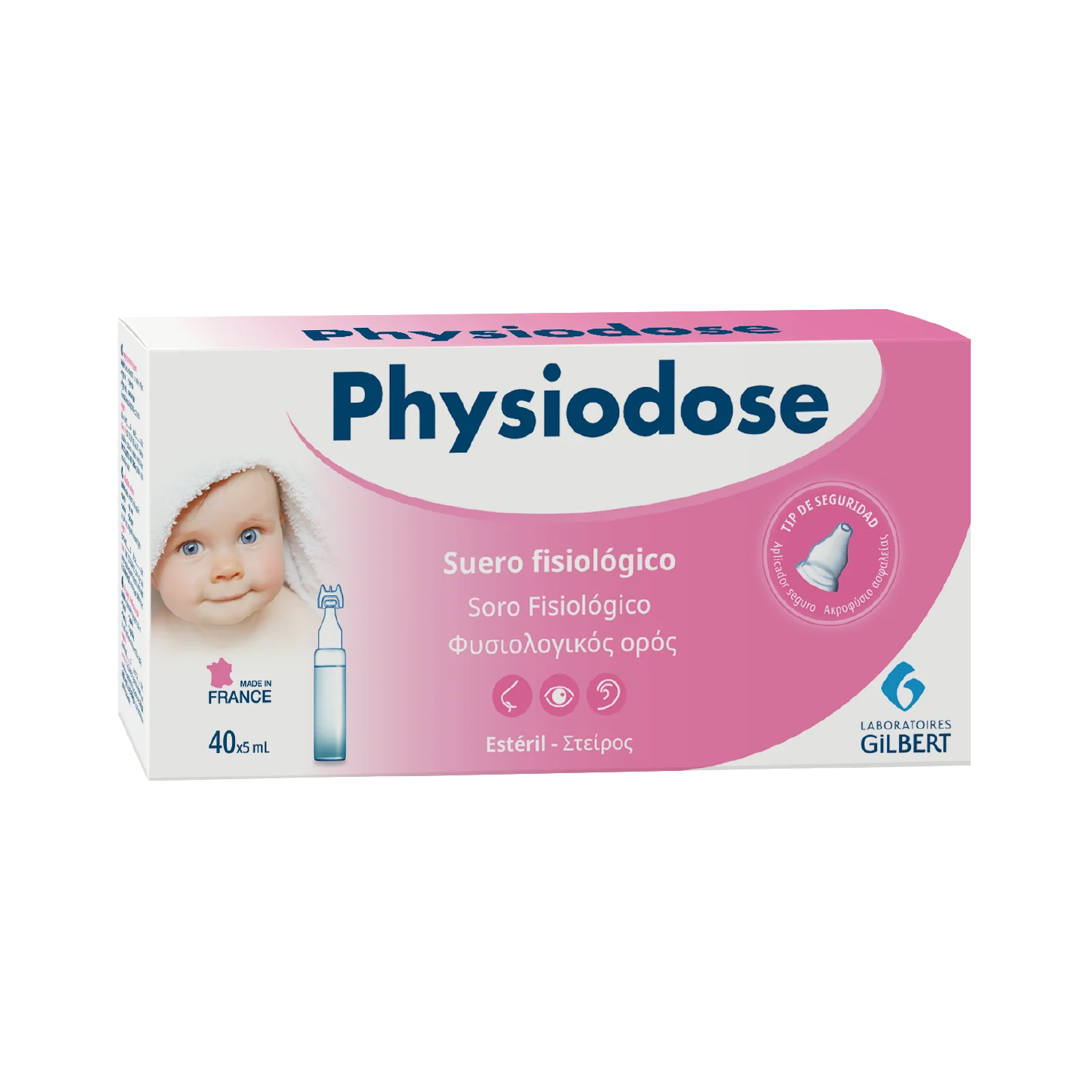 Physiodose Soro Fisiológico Infantil 5ml x 40 Unidades