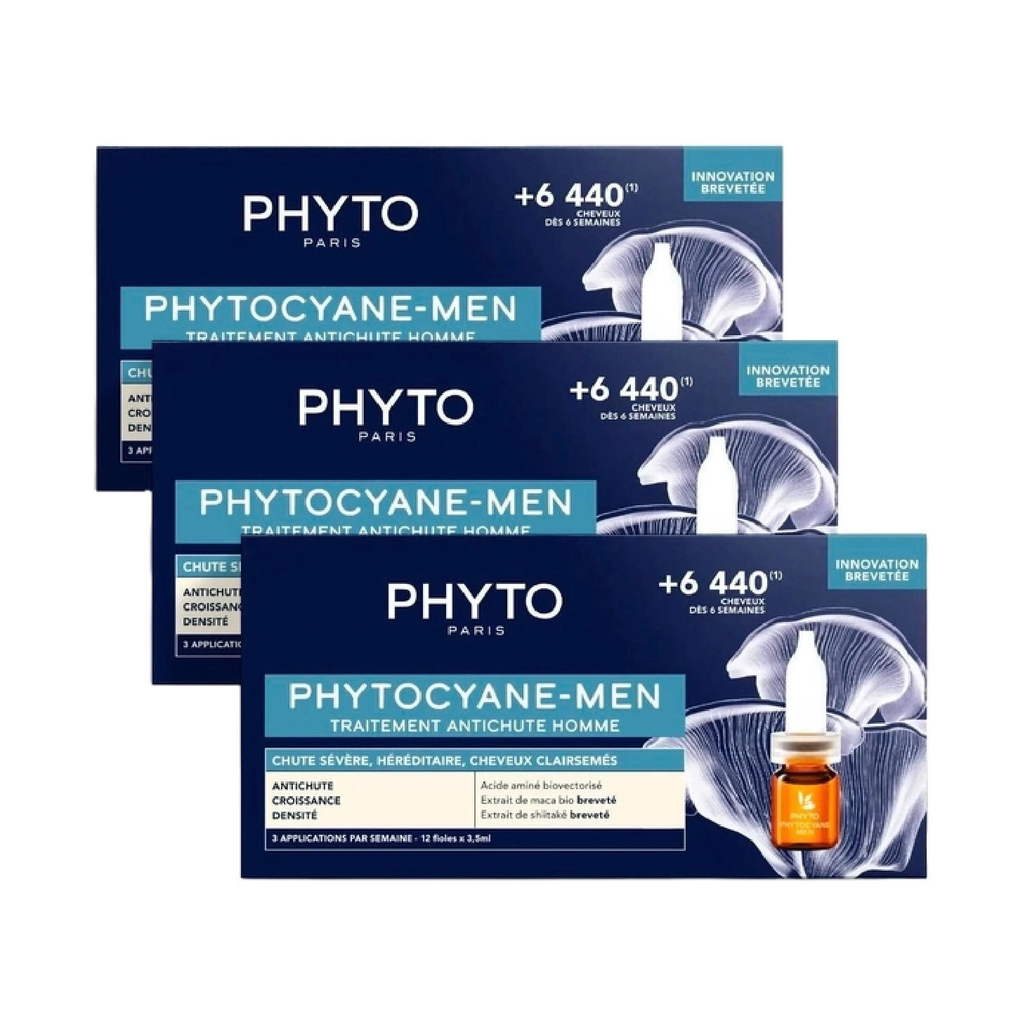 Phytocyane Cuidado Antiqueda Progressiva Homem 3,5ml x 12 Ampolas