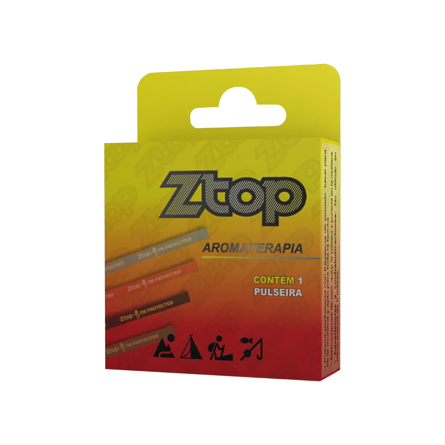 Ztop Aromaterapia Pulseira de Adulto Azul