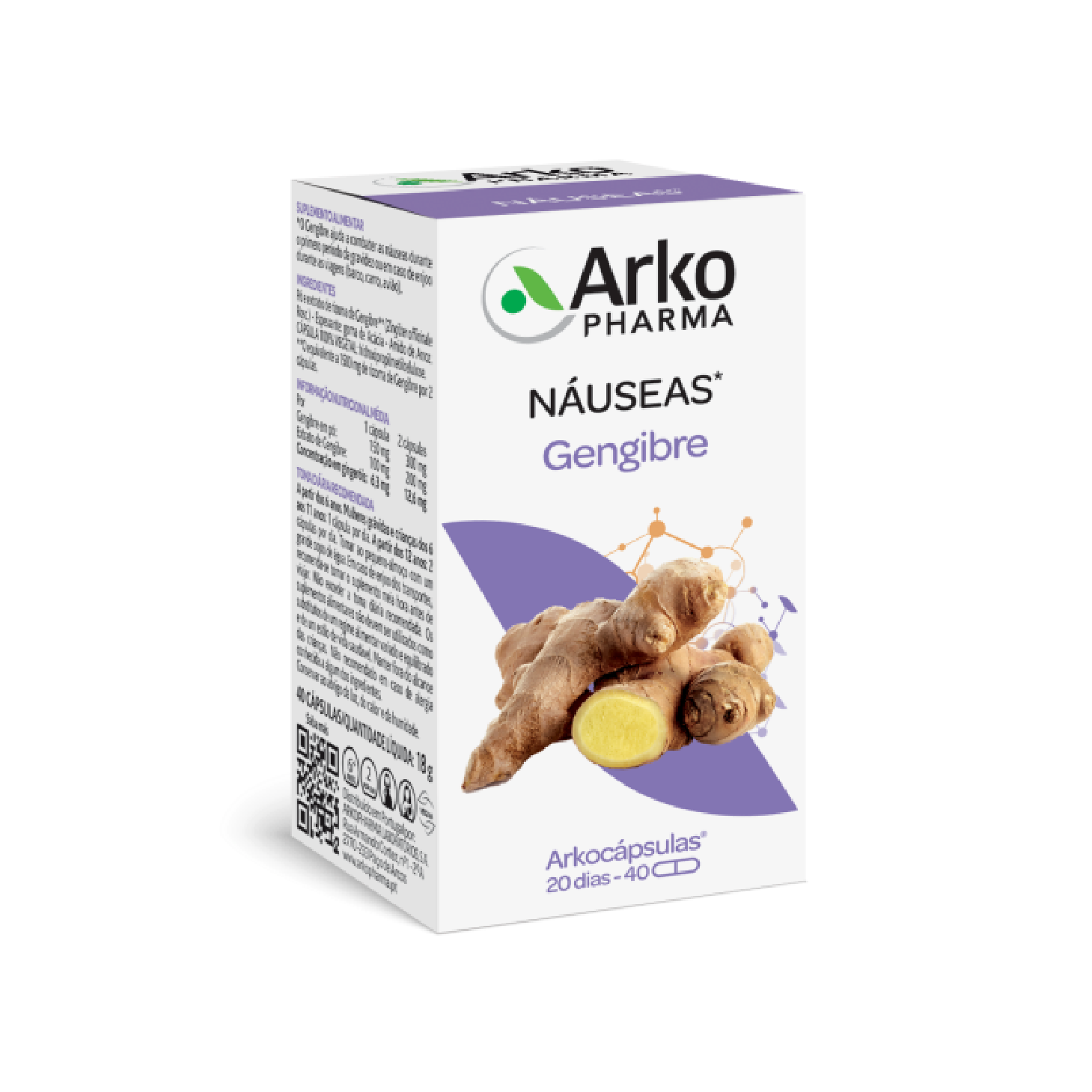 Arkocápsulas Gengibre Bio 40 Cápsulas
