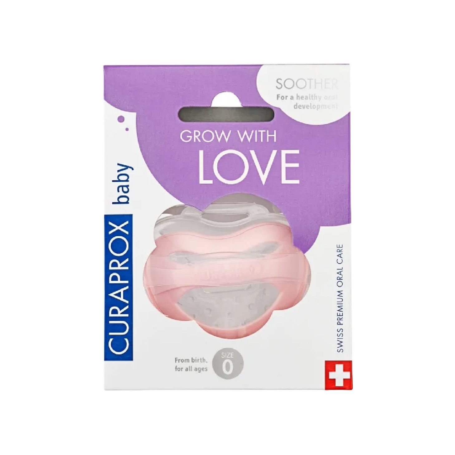 Curaprox Baby Chupeta Rosa T0
