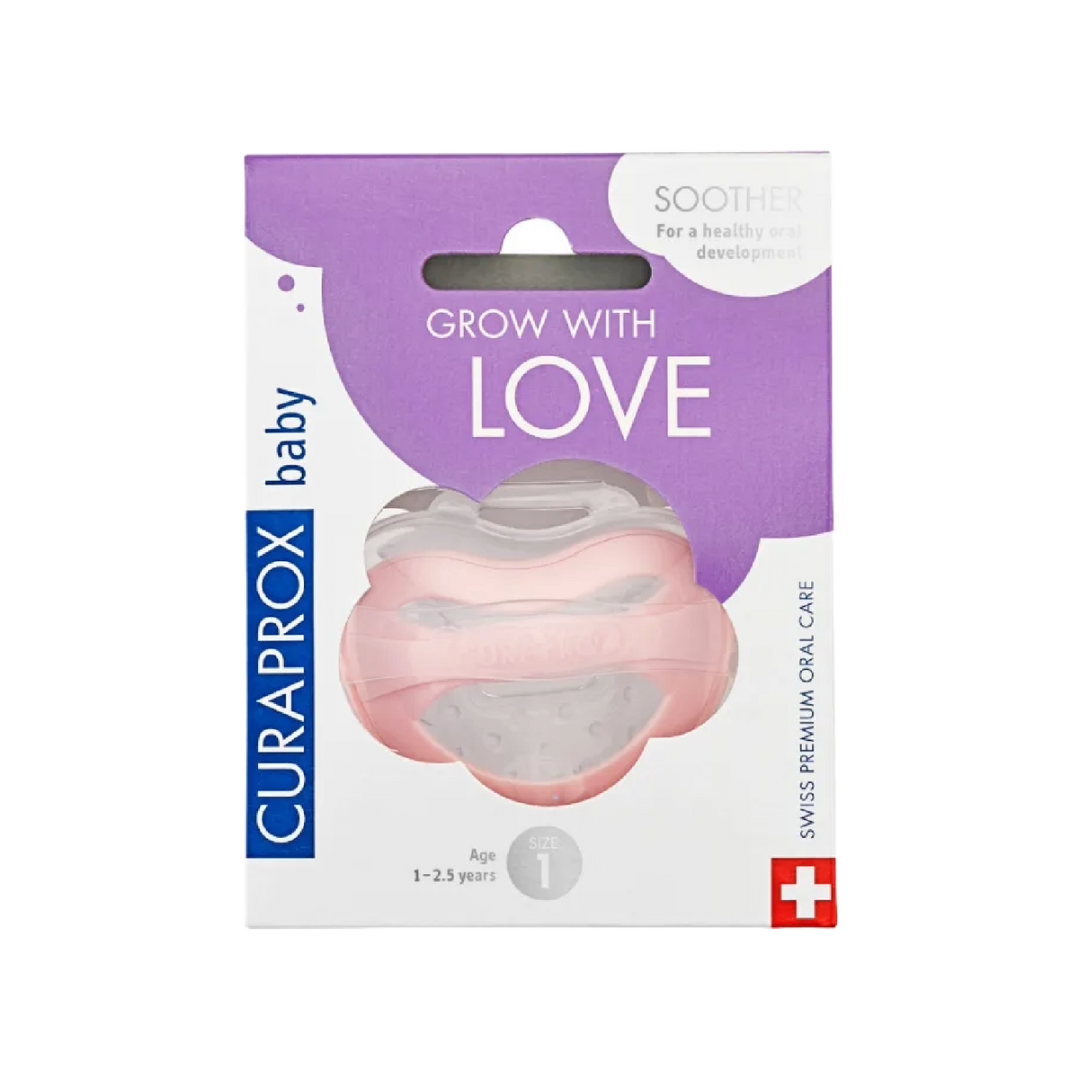 Curaprox Baby Chupeta Rosa T1