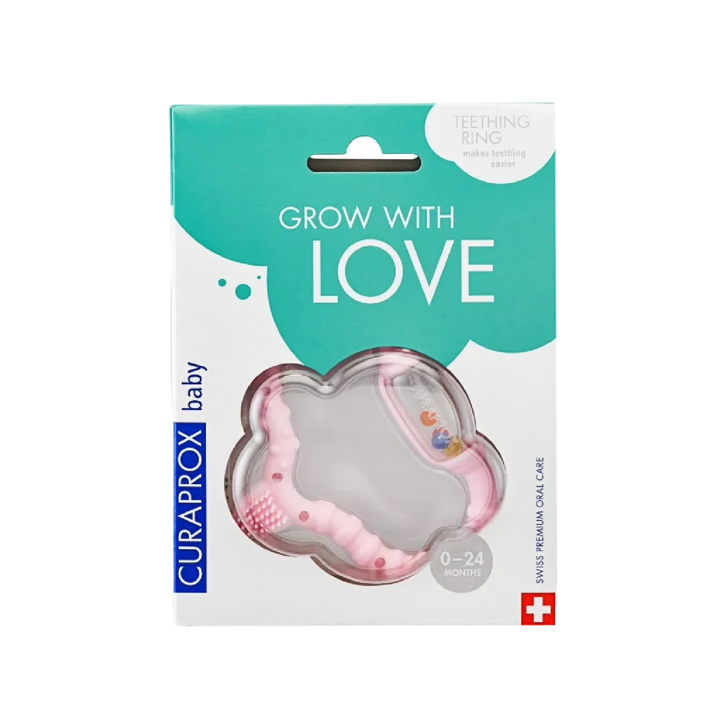 Curaprox Baby Anel Mordedor Rosa (0-24M)