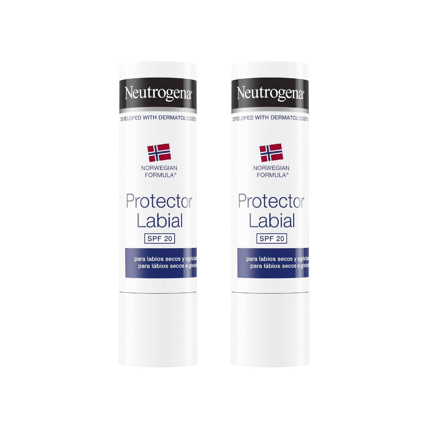 Neutrogena Stick Labial 4,8g SPF20 x 2 Unidades