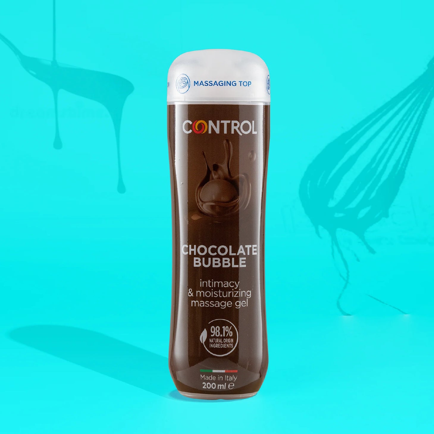 Control Gel Massagem Bubble Chocolate 200ml