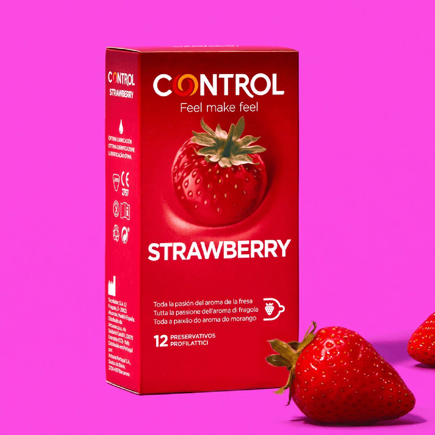 Control Strawberry 12 Preservativos