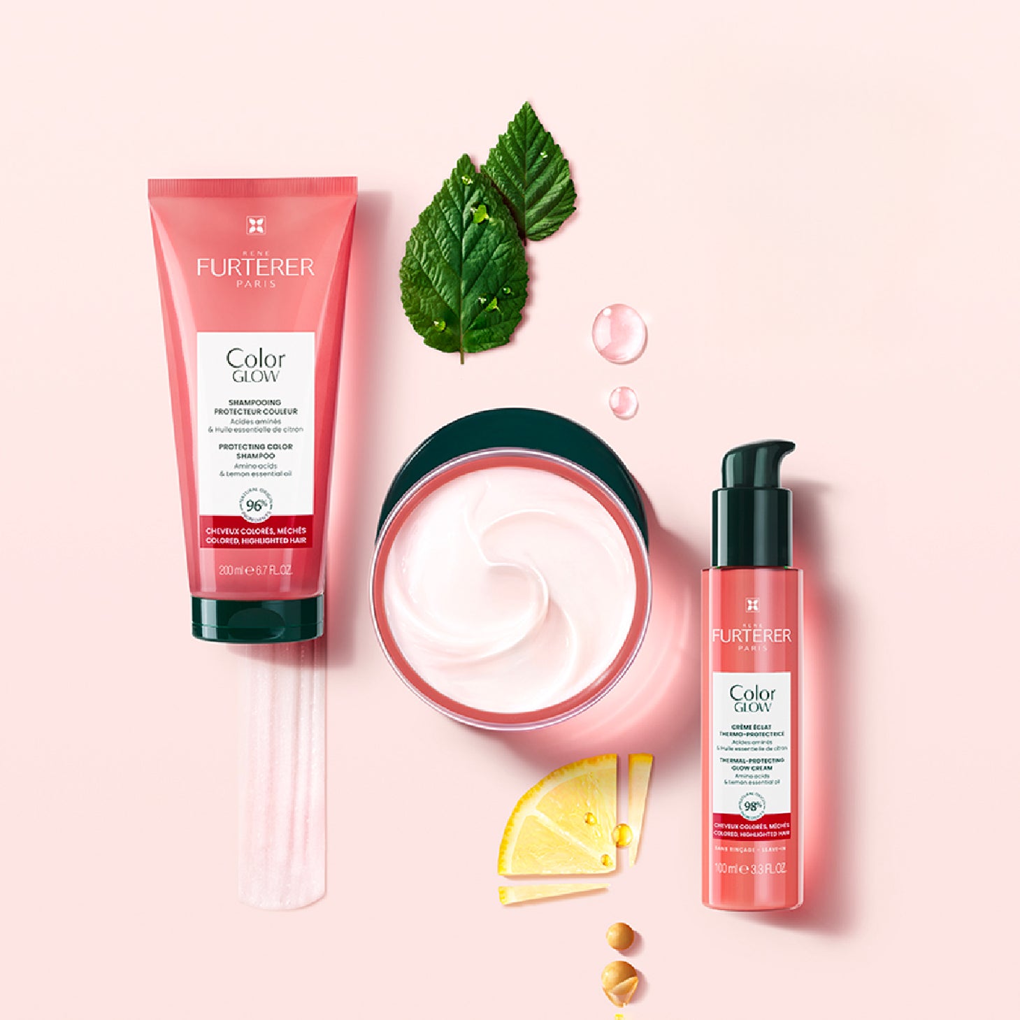 Rene Furterer Color Glow Cuidado Creme Termoprotetor de Brilho 100ml