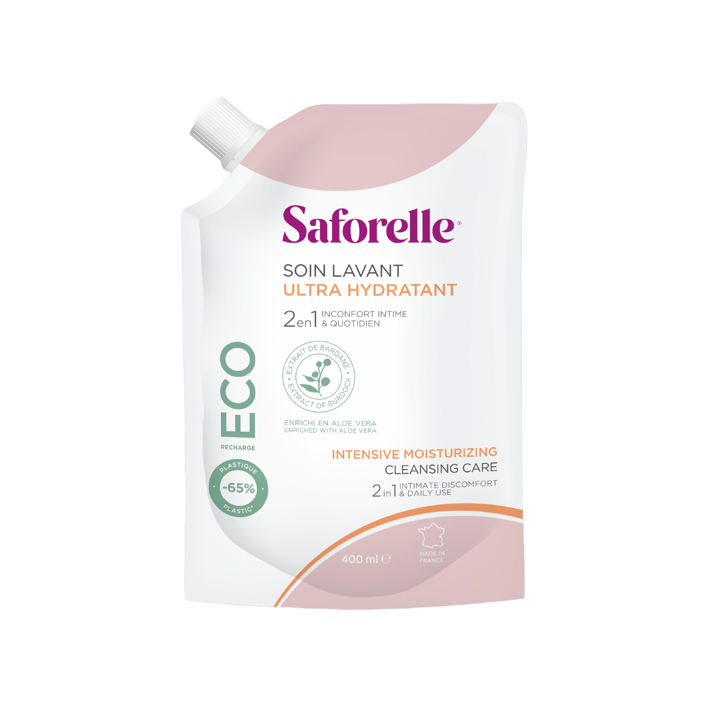 Saforelle Recarga Solução de Lavagem Ultra Hidratante 400ml