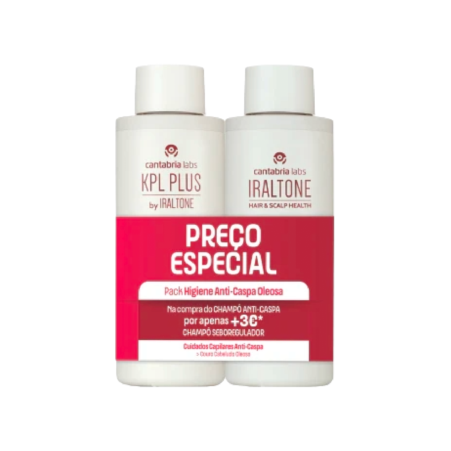 KPL Plus Champô 200ml + Iraltone Champô Seboregulador 200ml