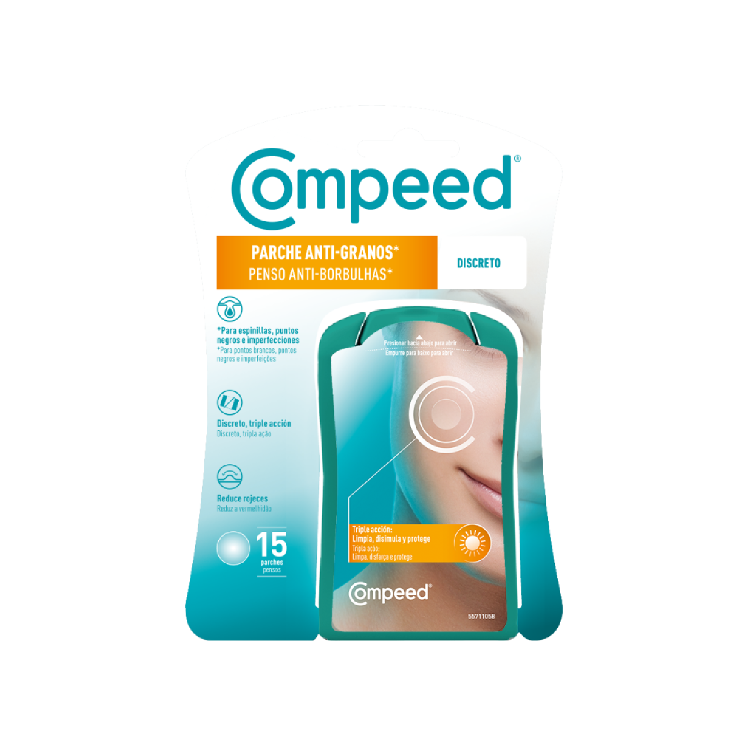 Compeed Pensos Anti-Borbulhas Discreto 15 Unidades