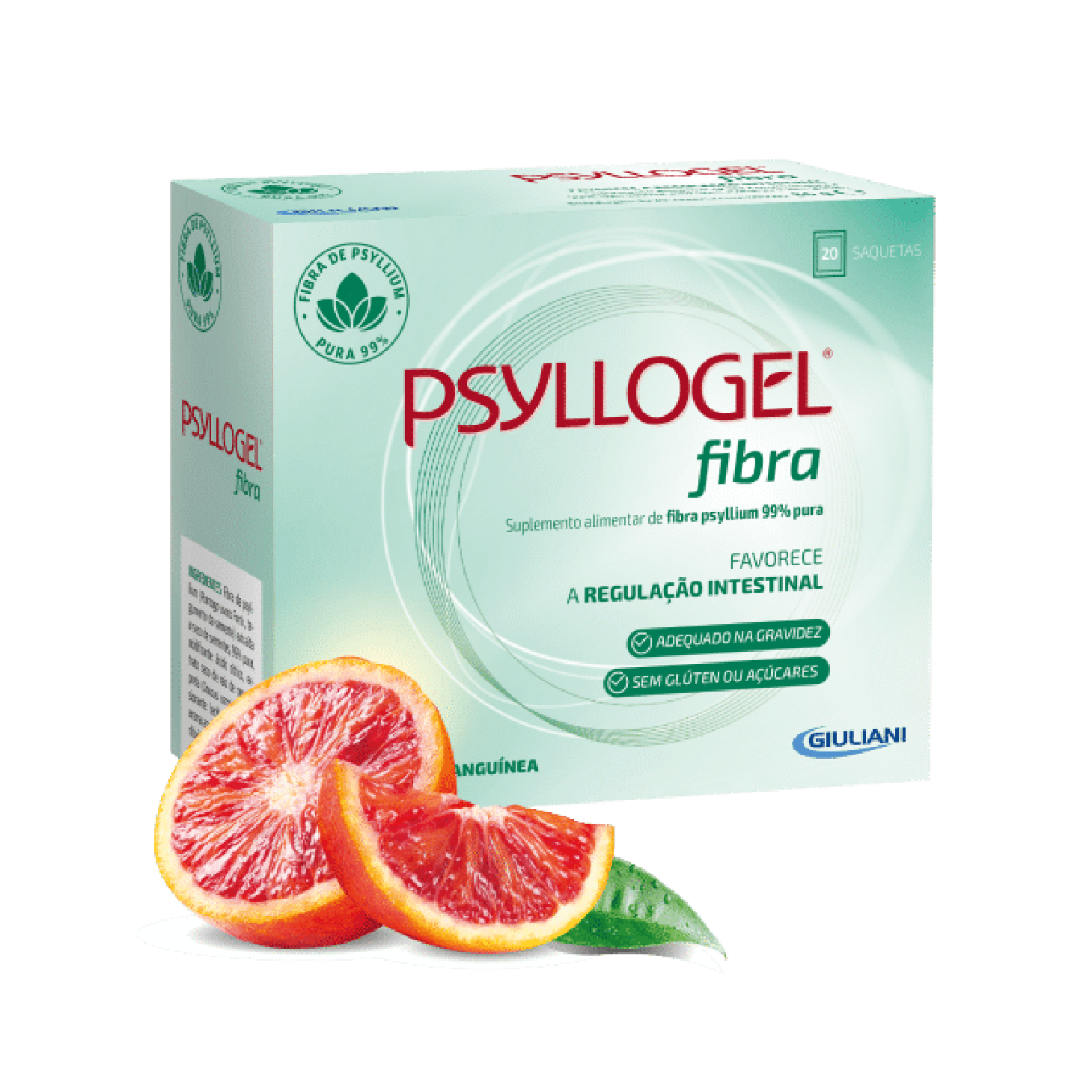 Psyllogel Fibra Laranja Sanguínea 20 Saquetas