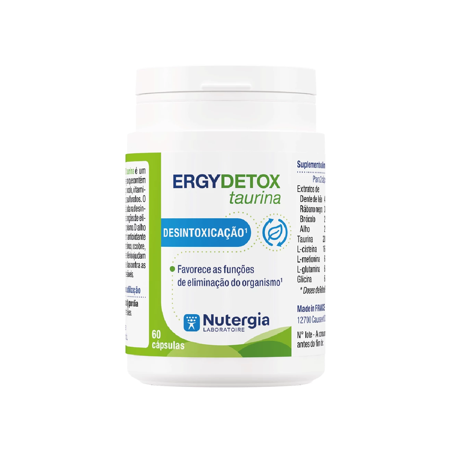 Nutergia Ergydetox Taurina 60 Cápsulas