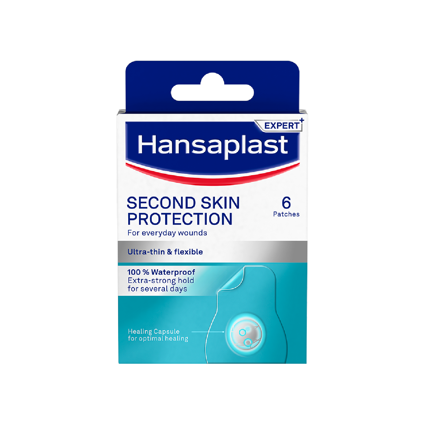 Hansaplast Pensos Second Skin Protection Regular Hidrocolóides 3,6x7,3cm x 6 Unidades
