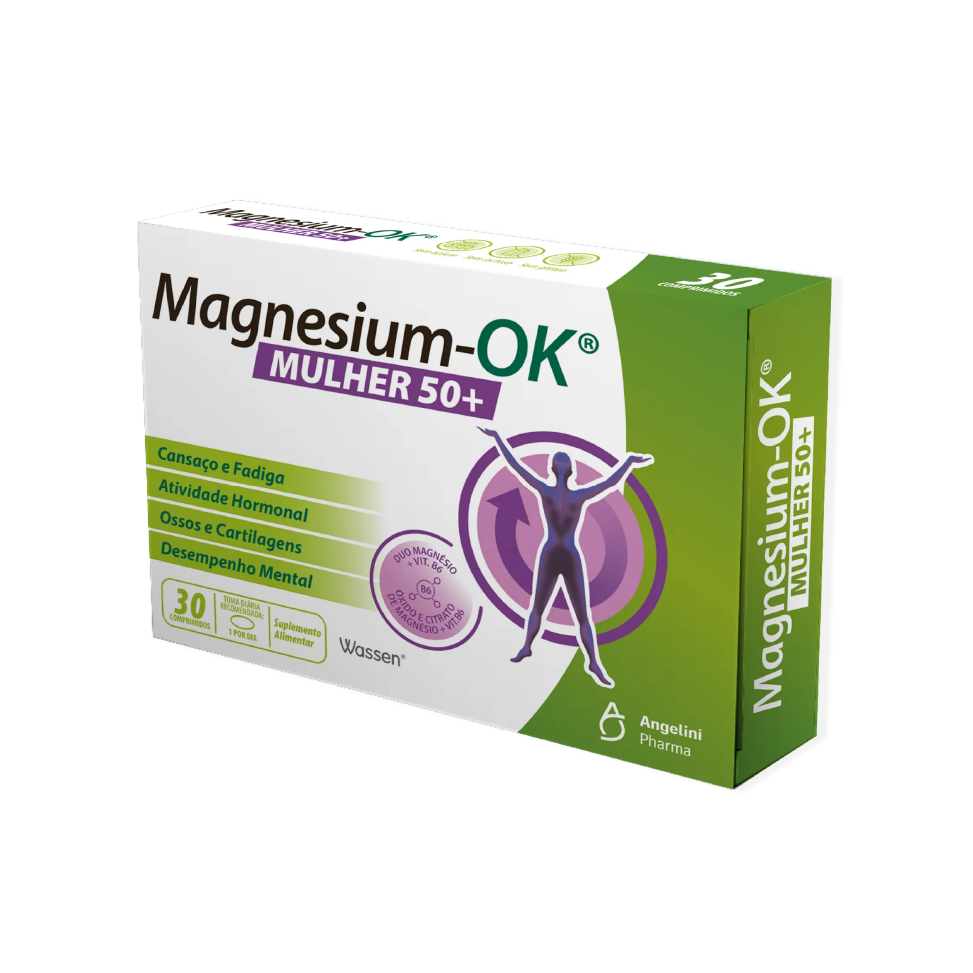 Magnesium-OK Mulher 50+ 30 Comprimidos