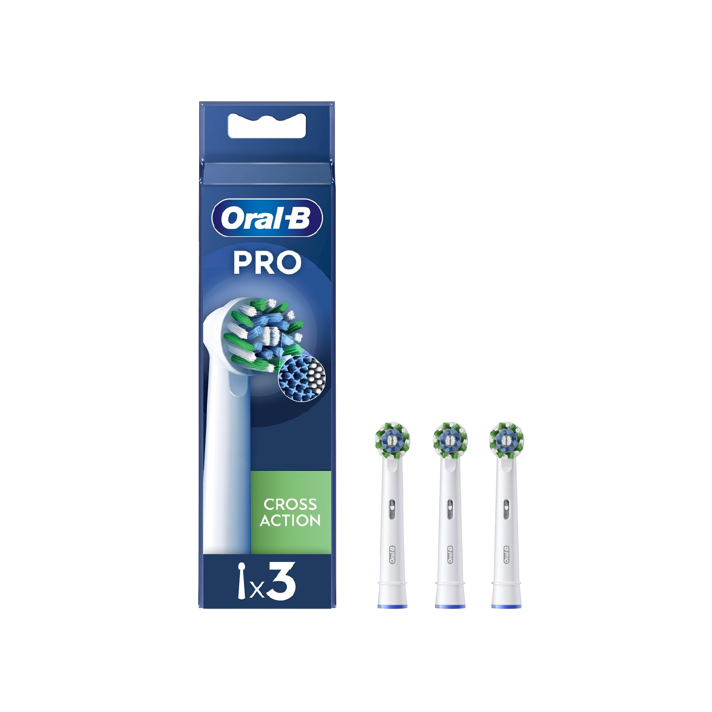 Oral-B Cross Action Recarga Escova Elétrica x 3 Unidades