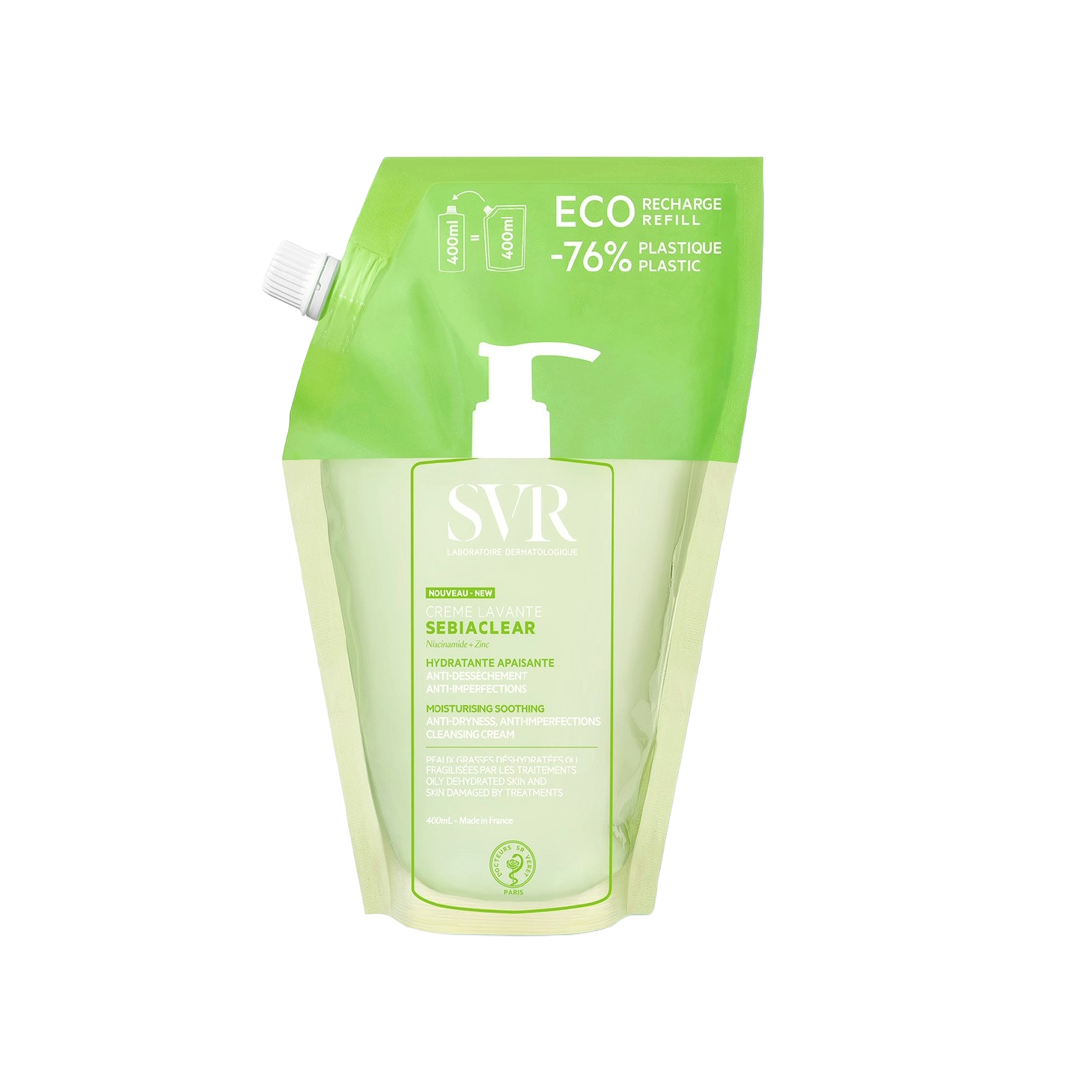 SVR Sebiaclear Creme Lavante Refill 400ml