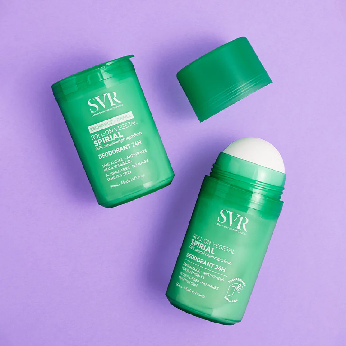 SVR Spirial Roll-on Vegetal Recarga 50ml