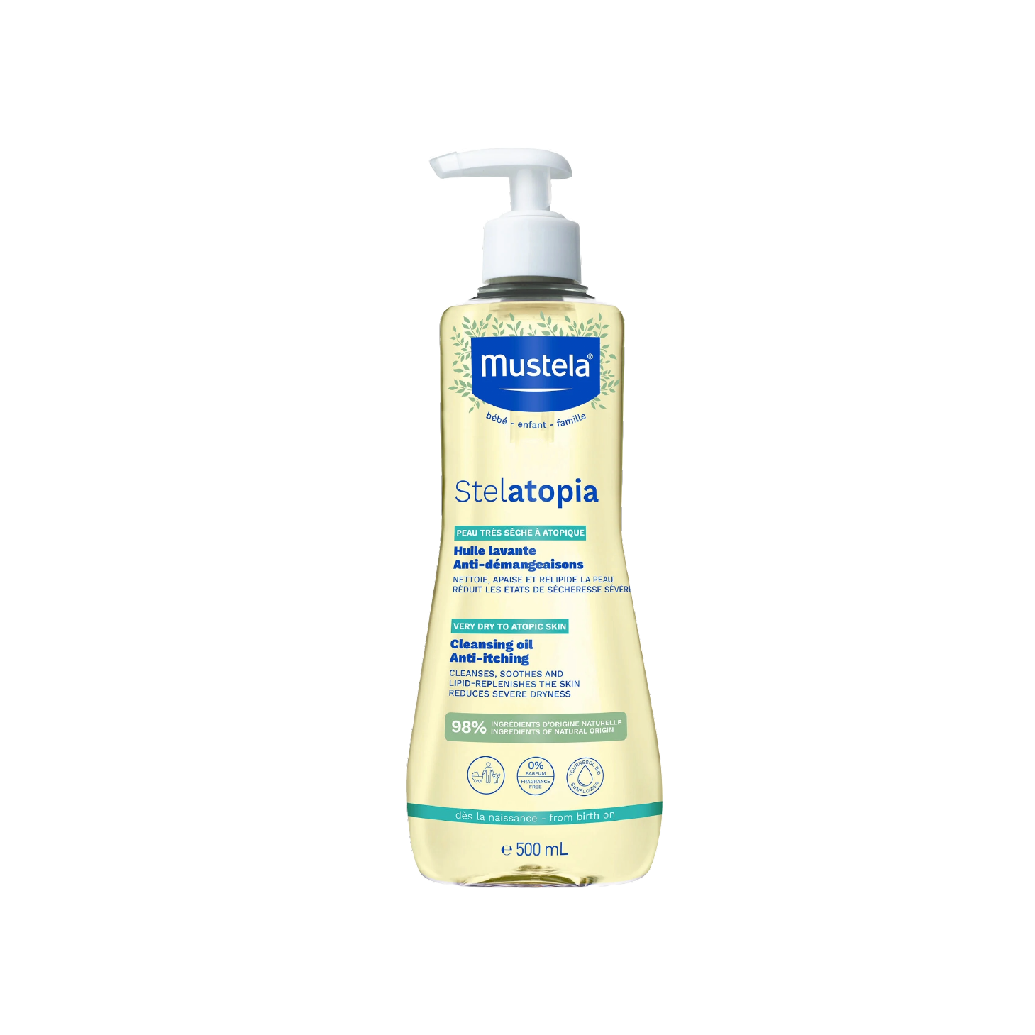 Mustela Stelatopia Óleo de Banho 500ml