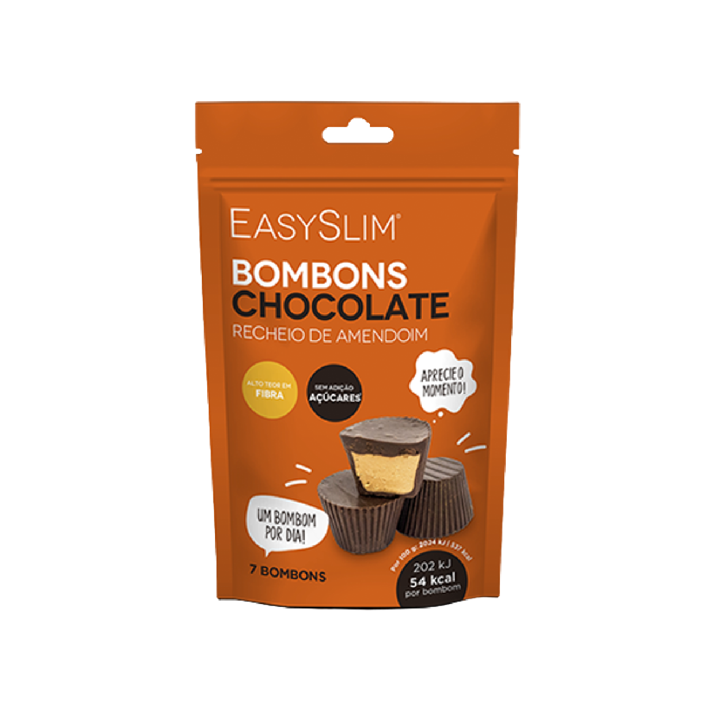 EasySlim Bombons Chocolate e Recheio de Amendoim x 7 Unidades