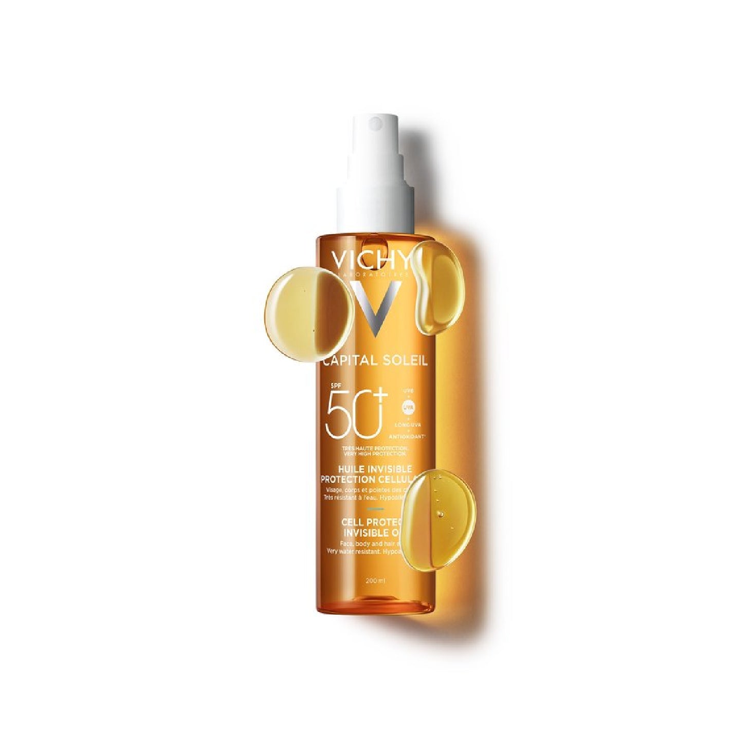 Vichy Capital Soleil Óleo Invisível Cell Protect SPF50+ 200ml
