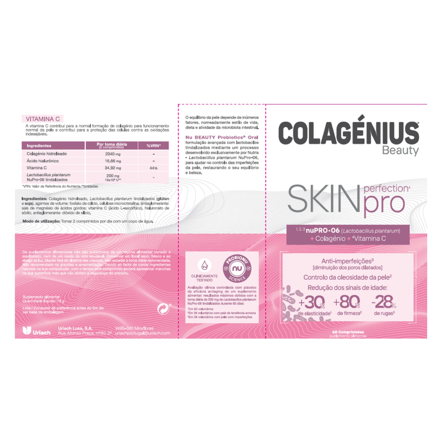 Colagénius Beauty Skin Pro 60 Comprimidos