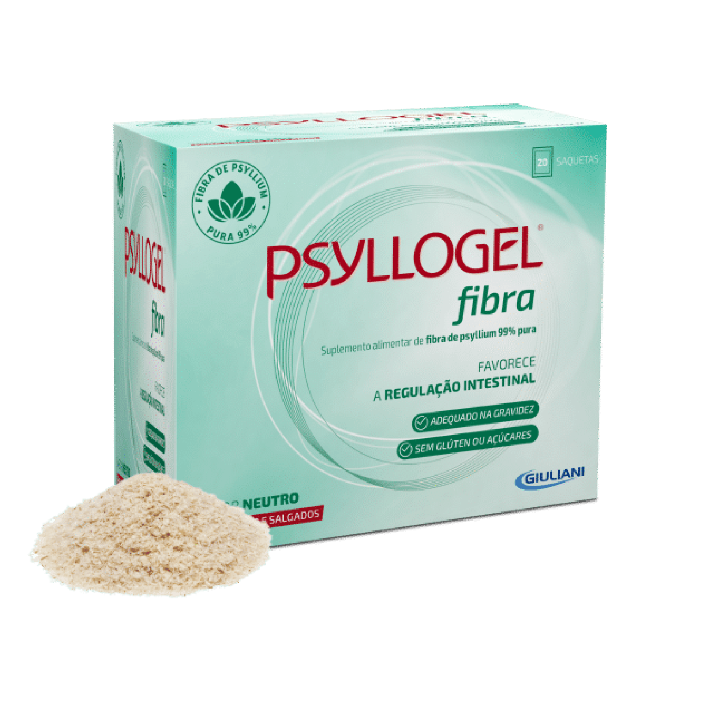 Psyllogel Fibra Neutro 20 Saquetas
