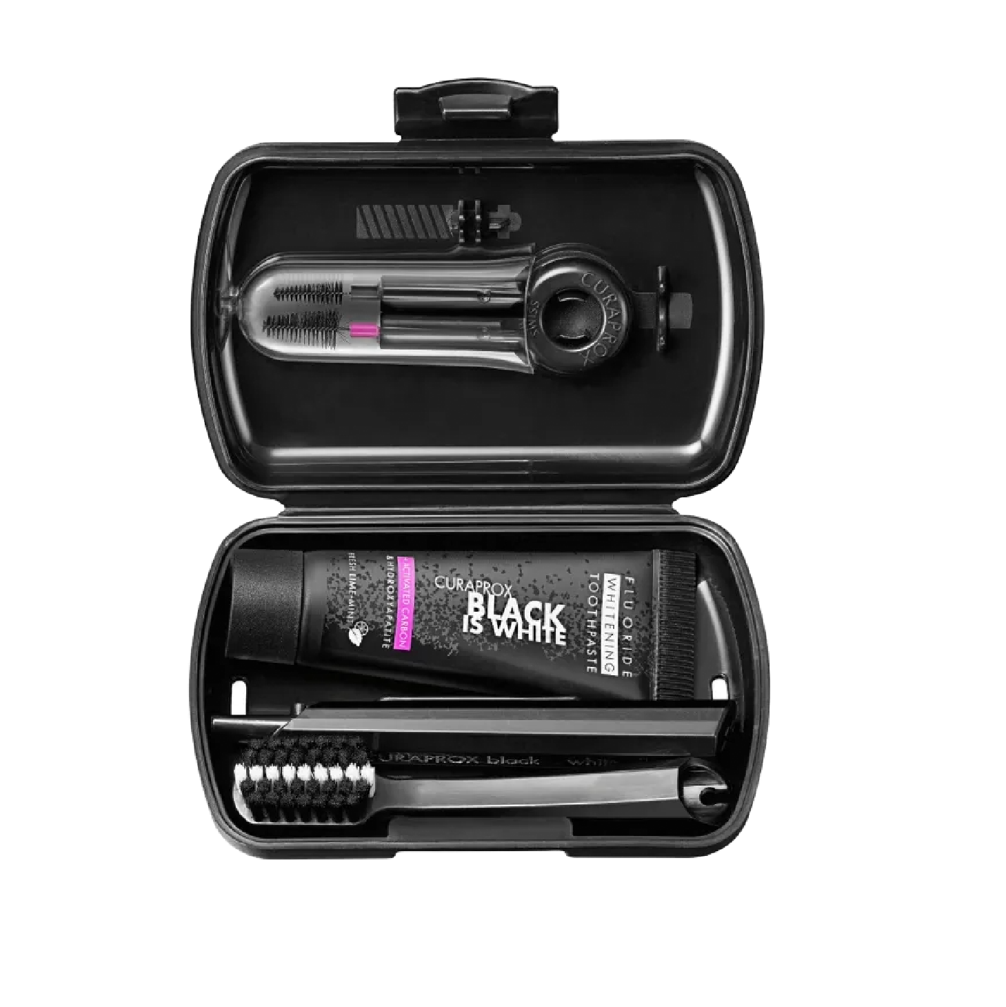 Curaprox Black Is White Kit de Viagem