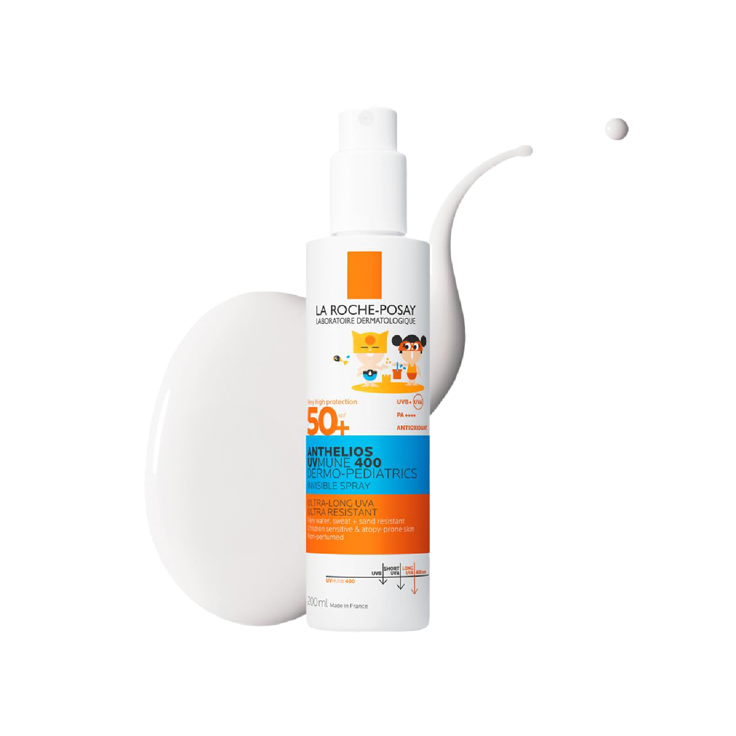 La Roche Posay Anthelios Dermo-Pediatrics Spray Invisível SPF50+ 200ml x 2 Unidades
