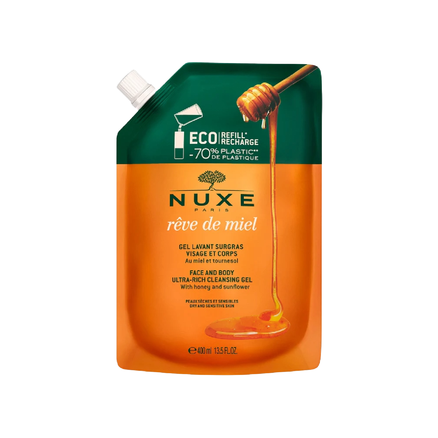 Nuxe Rêve De Miel Gel Limpeza Eco 400ml