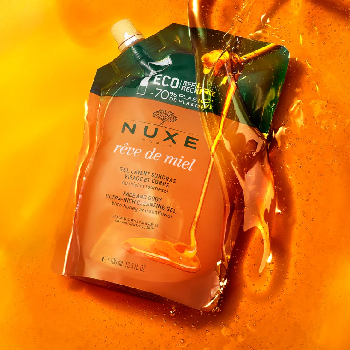 Nuxe Rêve De Miel Gel Limpeza Eco 400ml