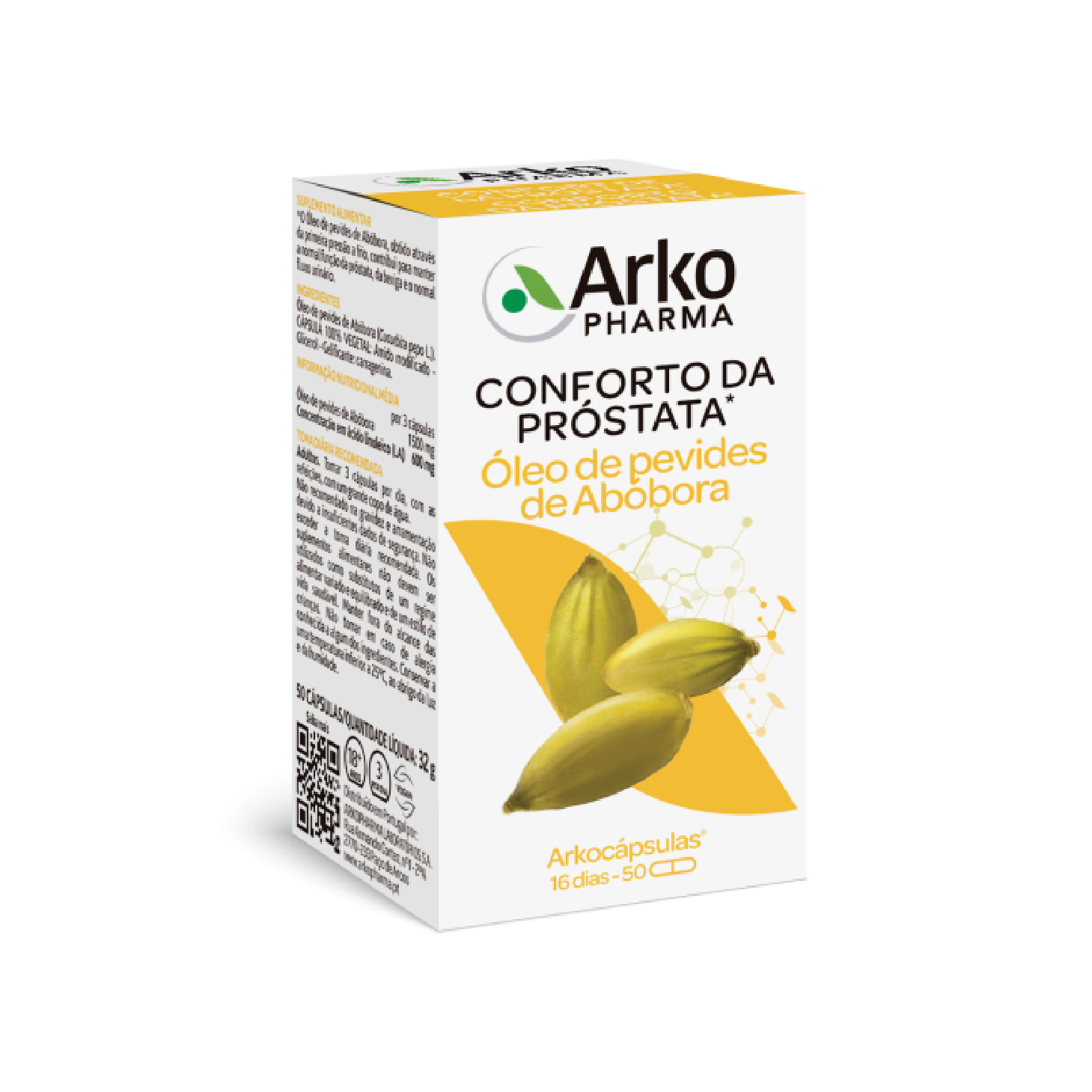 Arkocápsulas Óleo Pevides de Abóbora 50 Cápsulas