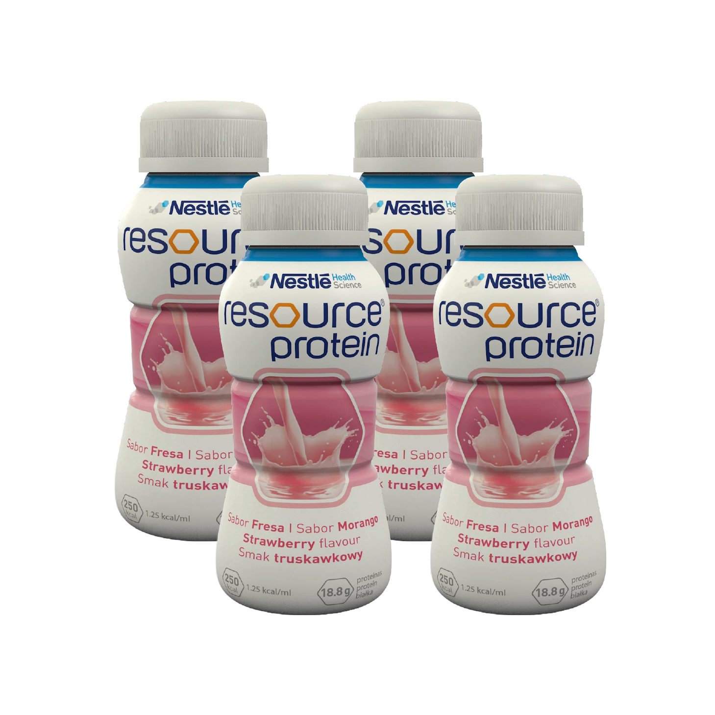 Resource Protein Morango 200ml x 4 Unidades