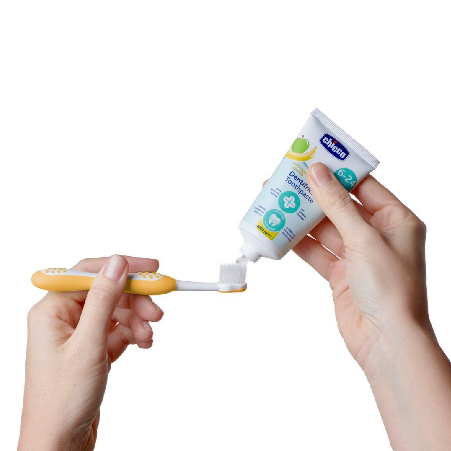 Chicco Pasta Dentífrica Maçã-Banana com Flúor 6-24 Meses