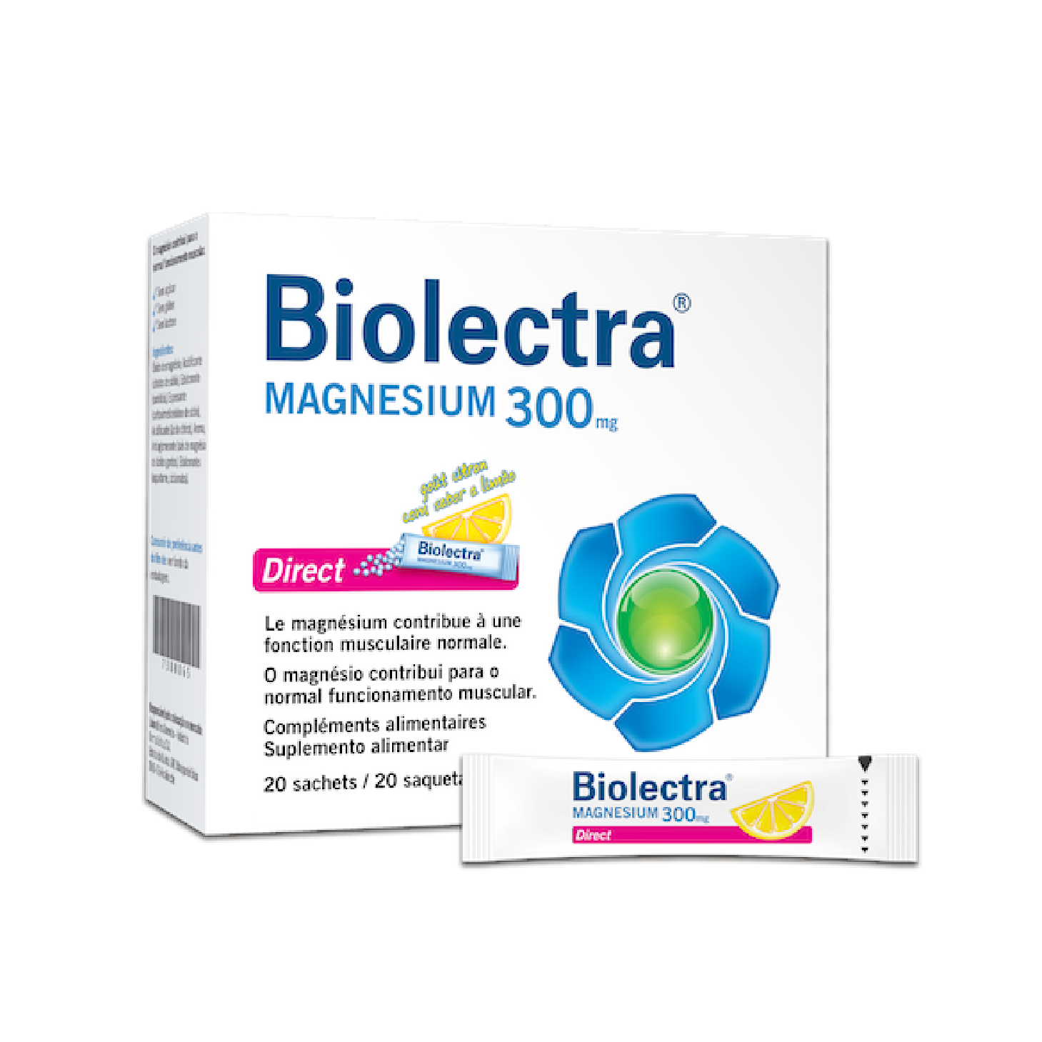 Biolectra Magnesium 300mg Direct 20 Saquetas